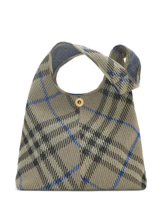 Burberry チェック ショルダーバッグ | グレー | FARFETCH JP