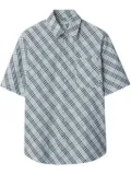 Burberry check-pattern shirt - Blue