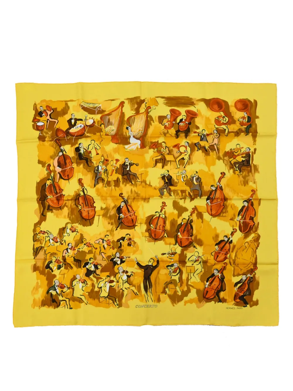 1990-2000s Carré 90 Concerto scarf