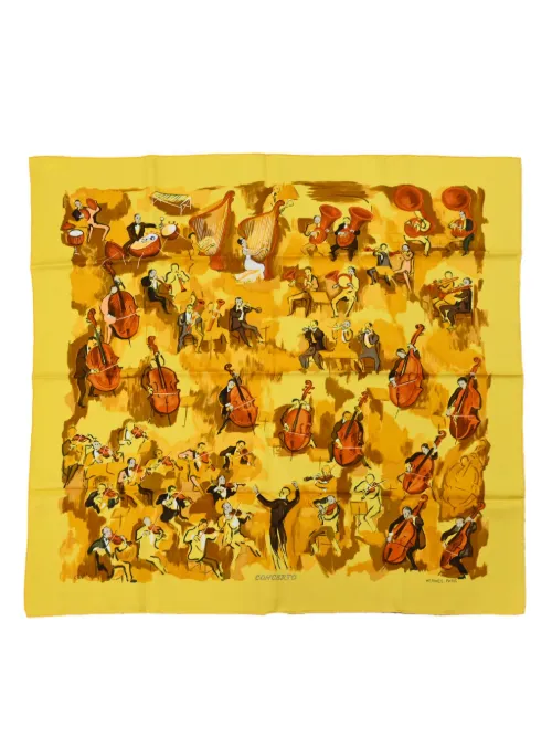 Foulard Carré 90 Concerto (années 1990-2000) - Hermès Pre-Owned - Modalova