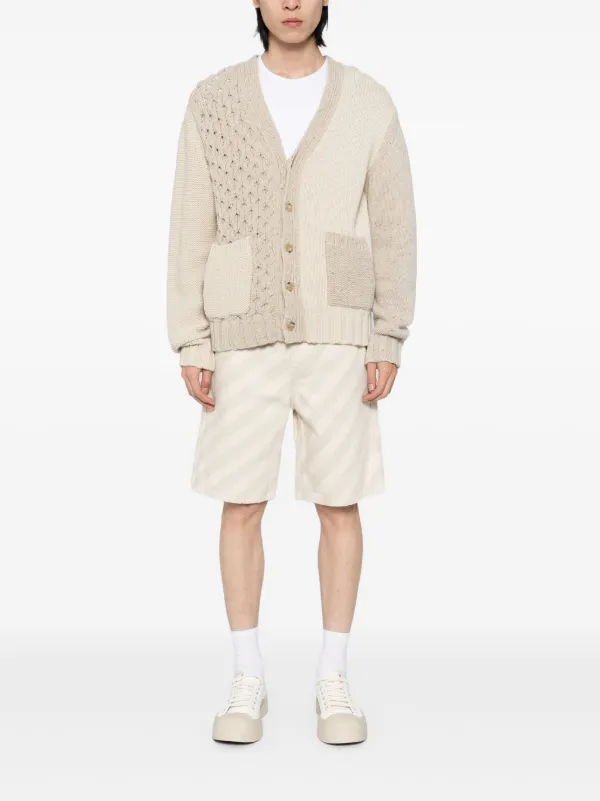 Marni ストライプ デニムショーツ | ニュートラル | FARFETCH JP
