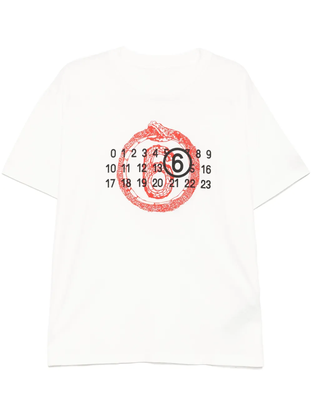 MM6 Maison Margiela Year of the Snake T-shirt Wit