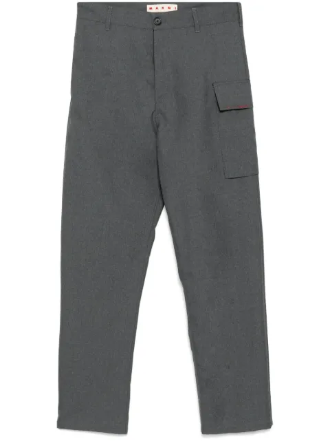 Marni pantalones cargo con diseño recto