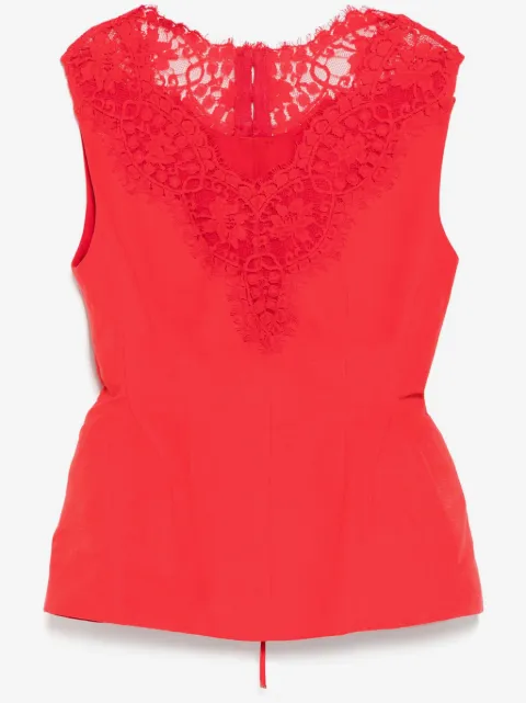 pushBUTTON hourglass sleeveless top