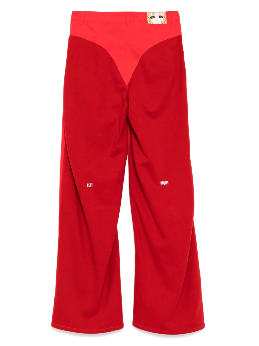 PushBUTTON Broek met toelopende pijpen - Rood