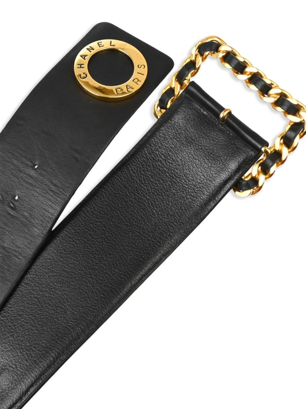 CHANEL Pre-Owned 1993 leren riem - Zwart