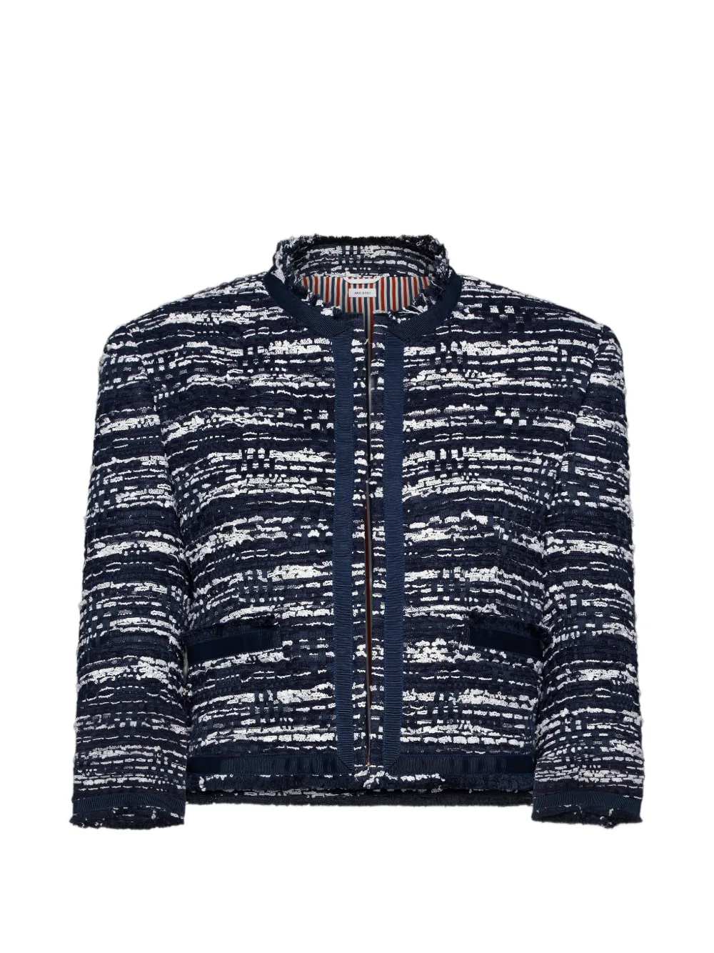 Thom Browne Tweed jack Blauw