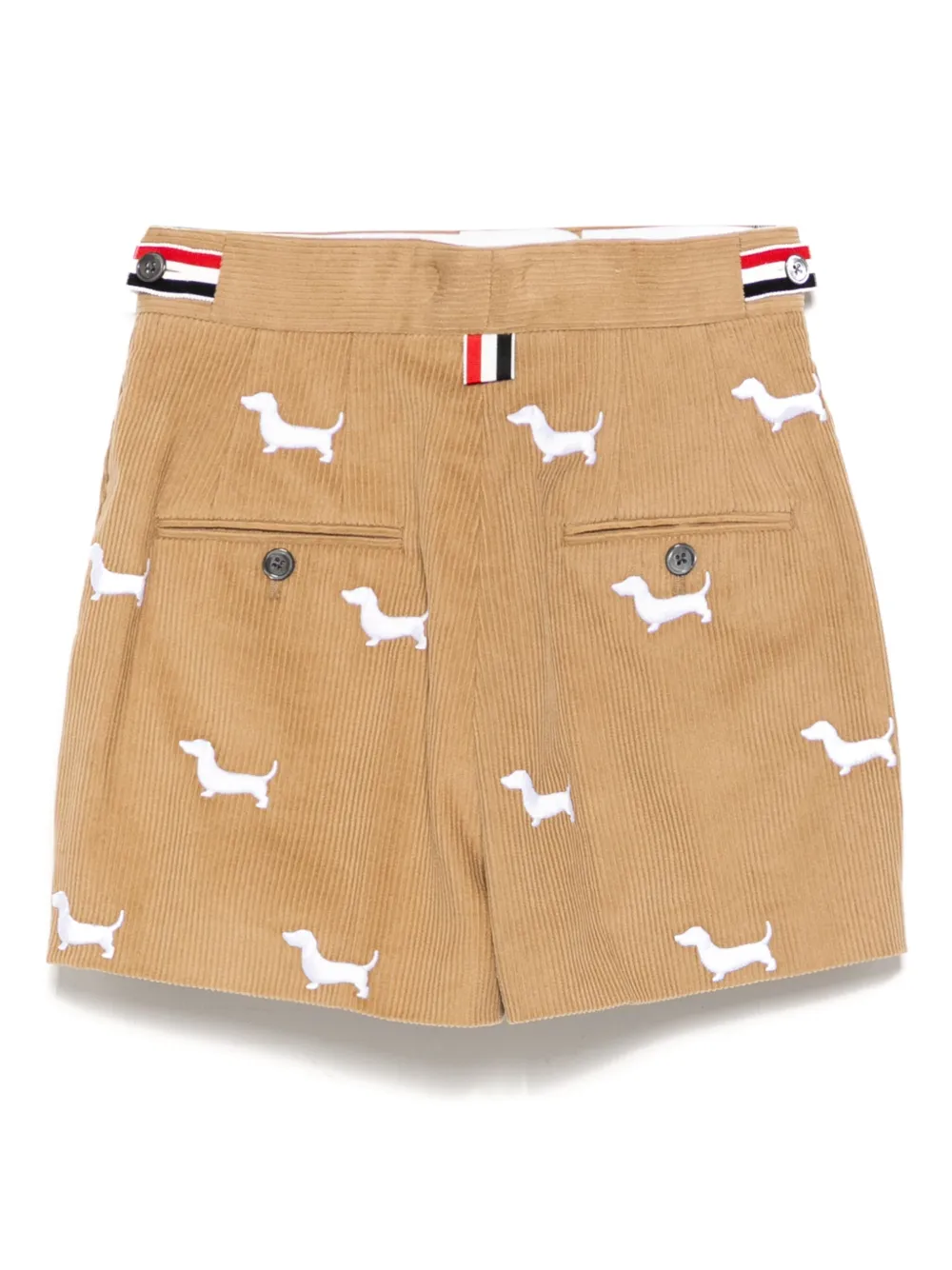 Thom Browne Shorts met zijlabel - Bruin