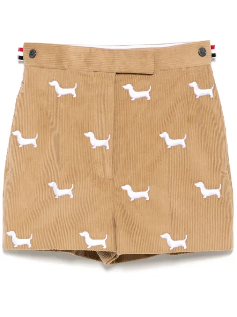 Thom Browne shorts con etiqueta lateral