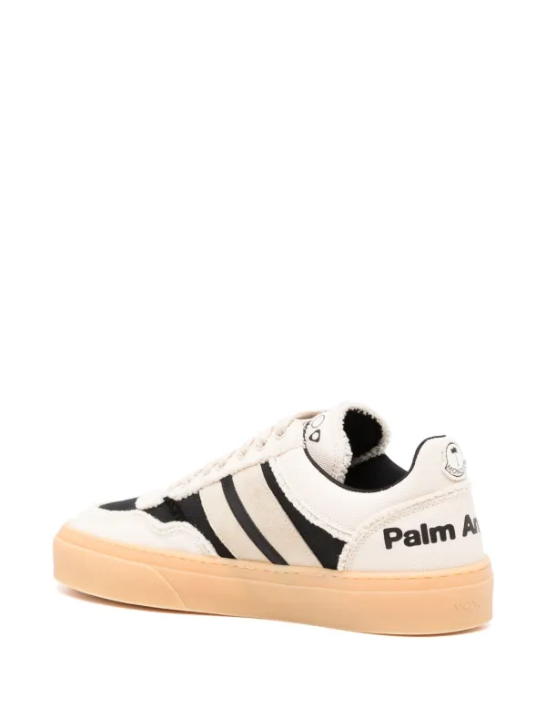 パームエンジェルス x MONCLER■コラボ ローカット スニーカー Moncler x Palm Angels スニーカー | ニュートラル | FARFETCH JP