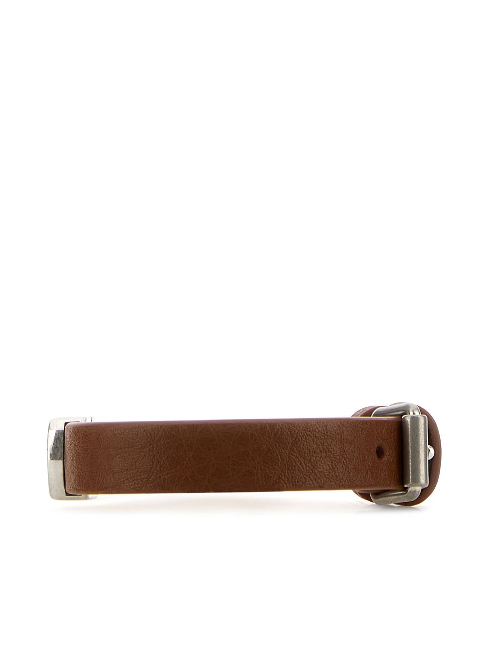 Valentino Garavani Vlogo leather bracelet - Zilver