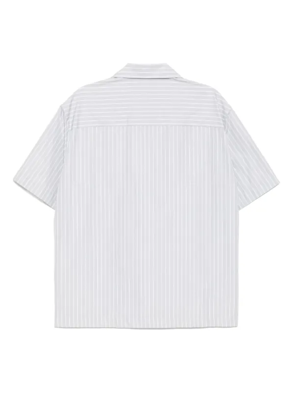 Jil Sander ストライプ ショートスリーブシャツ | グレー | FARFETCH JP
