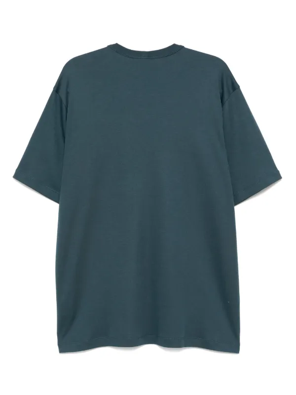 【関税込み】Helmut Lang ブルー ロゴ Tシャツ Helmut Lang ロゴ Tシャツ | ブルー | FARFETCH JP