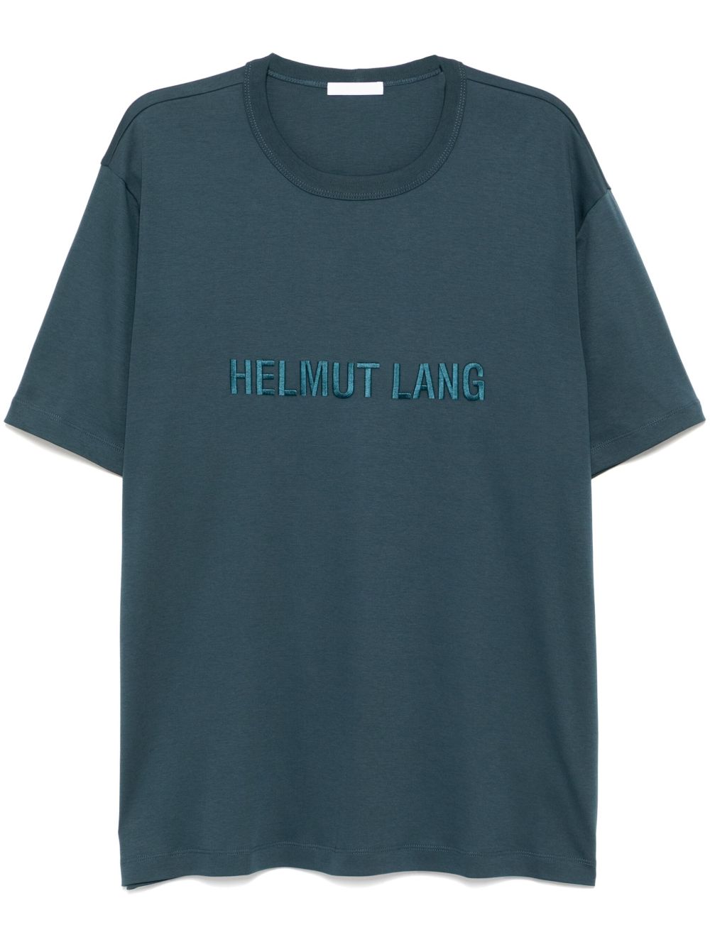 Helmut Lang T-shirt met geborduurd logo Blauw