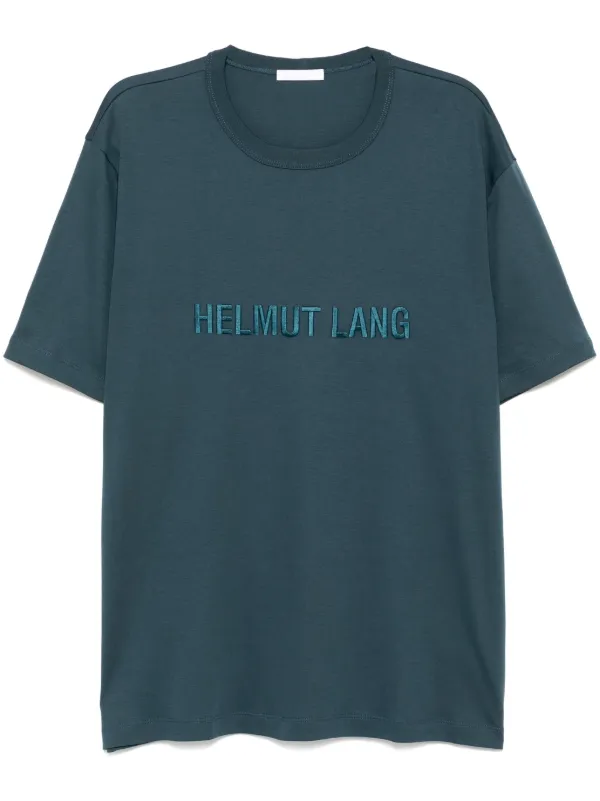 【関税込み】Helmut Lang ブルー ロゴ Tシャツ Helmut Lang ロゴ Tシャツ | ブルー | FARFETCH JP