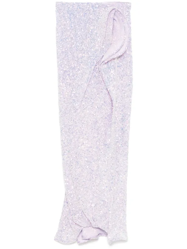 Maticevski Sequin-embellished Skirt in Purple