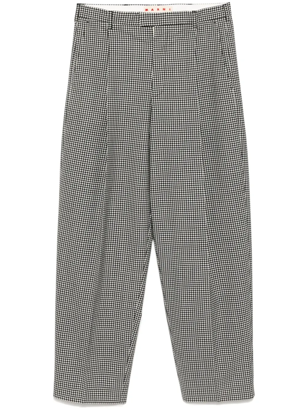 Marni checked trousers | Black | Image 1