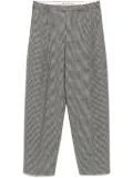 Marni checked trousers - Black