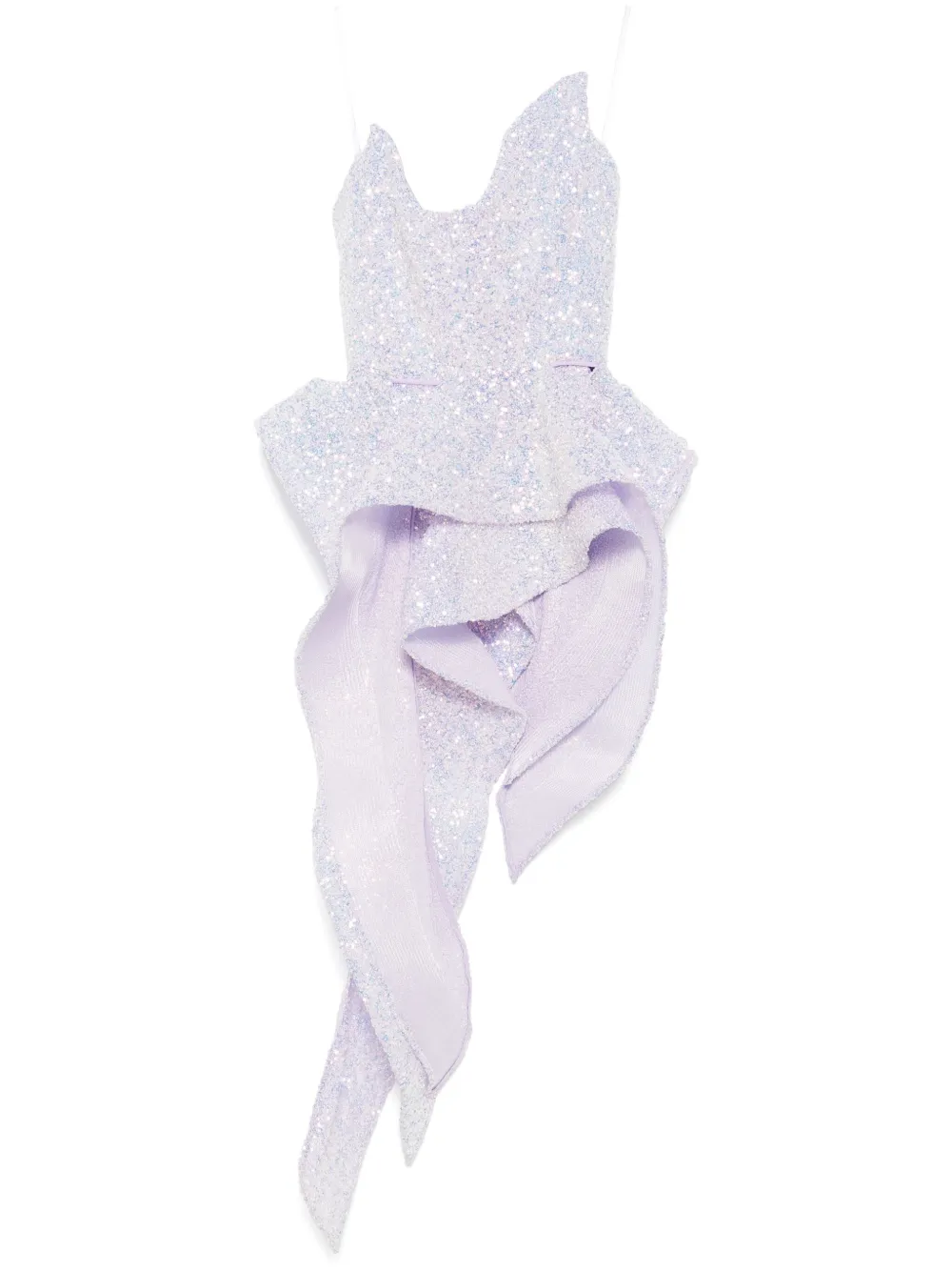 Maticevski Indiscreet Wave Bodice In Purple