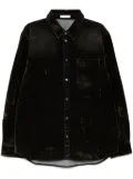 Helmut Lang Curved Classic Flocked shirt - Green