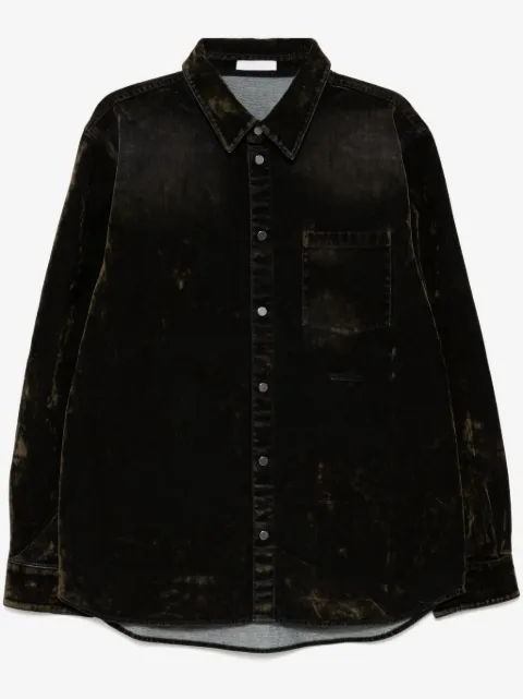Helmut Lang Curved Classic Flocked Hemd