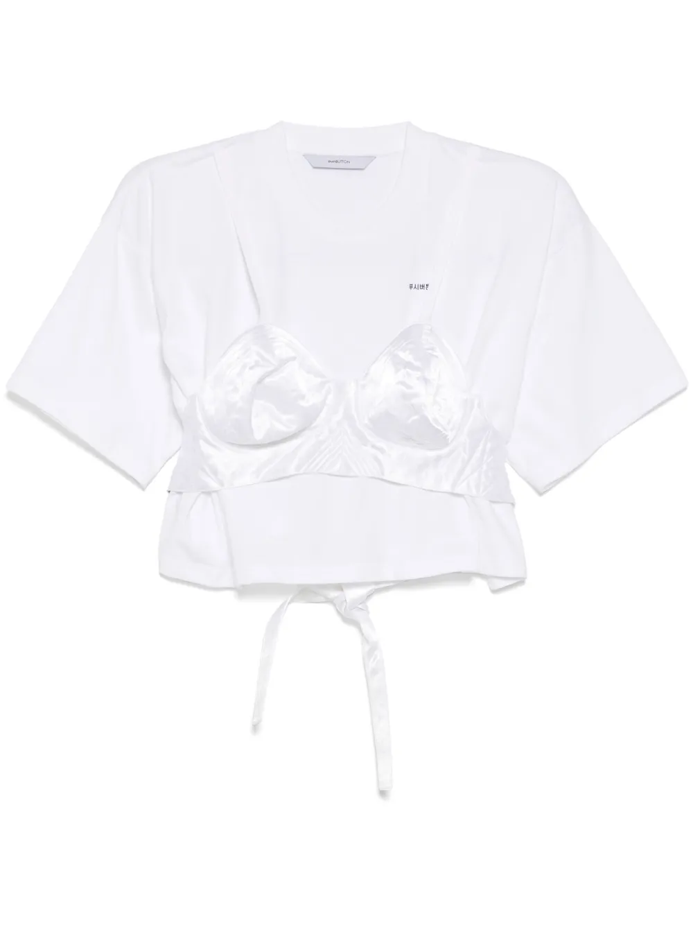 bra point cropped top