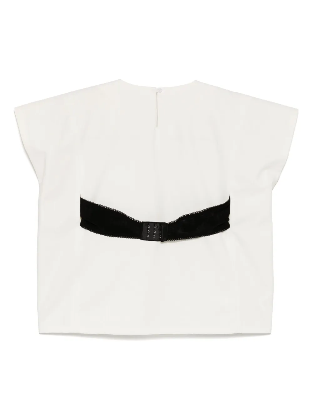 pushBUTTON Mouwloze top met bh-detail - Wit