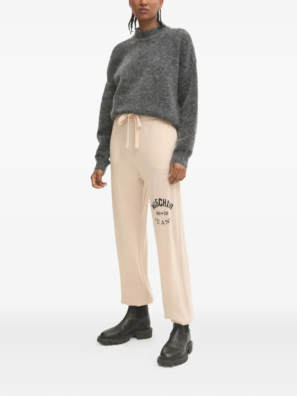  Moschino Jeans Drawstring Trousers - Neutrals 