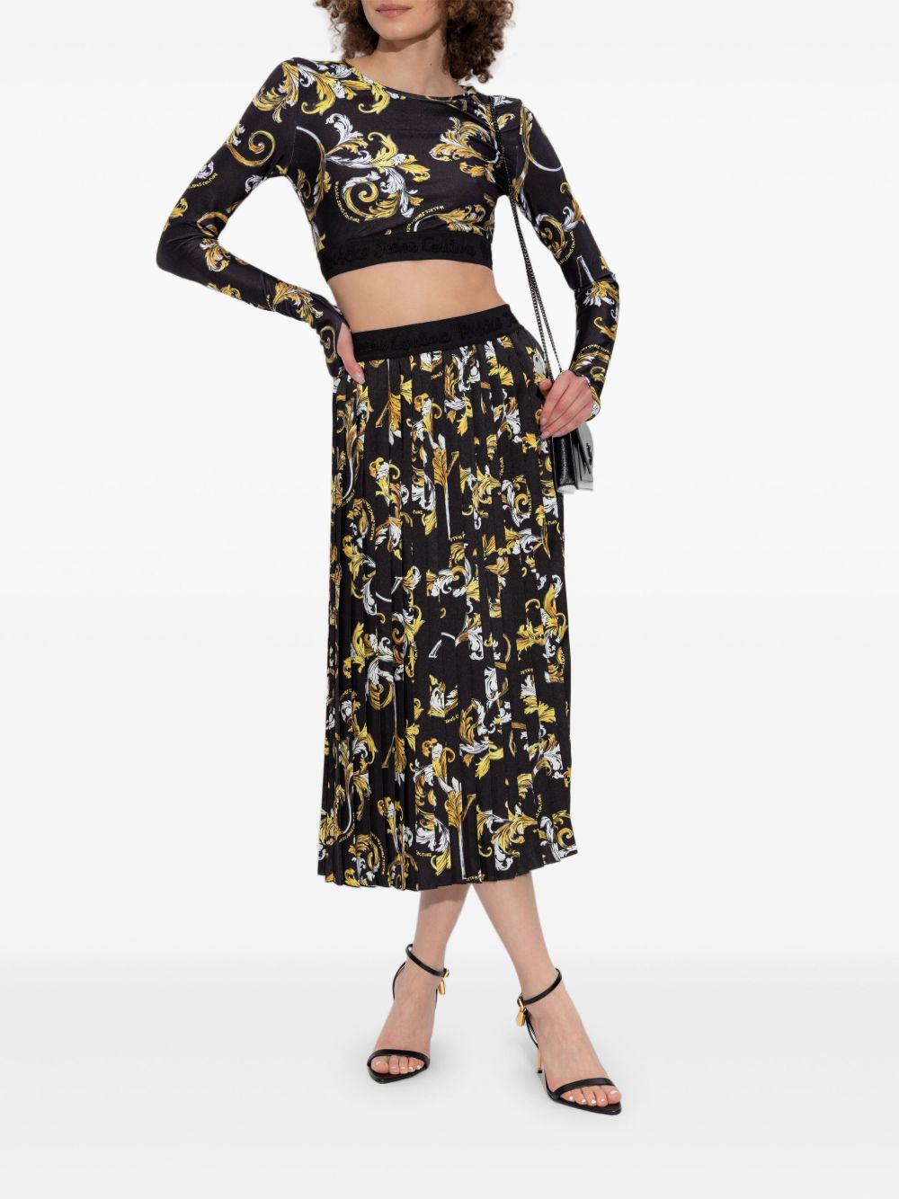 Versace Jeans Couture Barocco-print skirt - Zwart