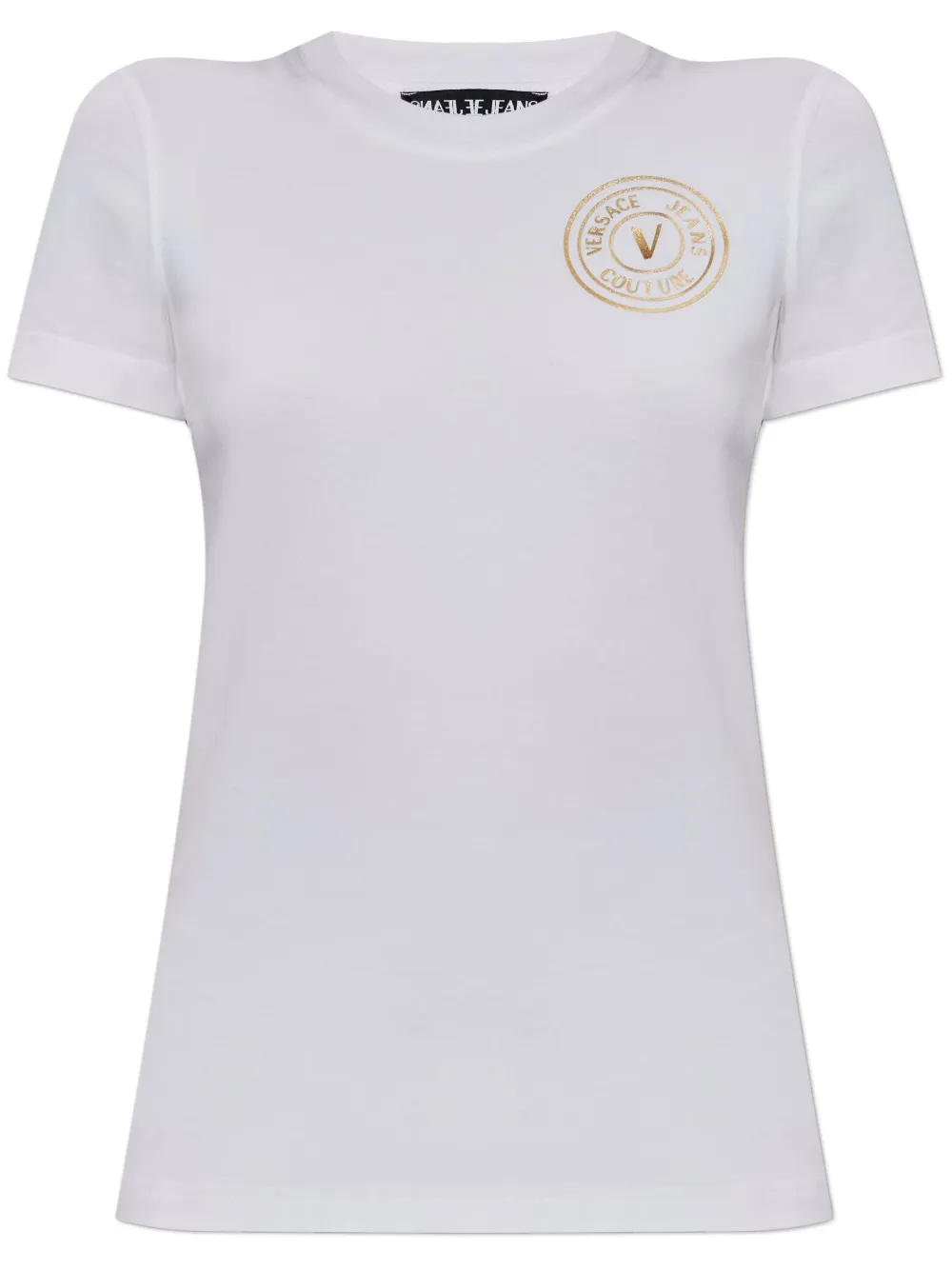 Versace Jeans Couture T-shirt met V-embleem Wit