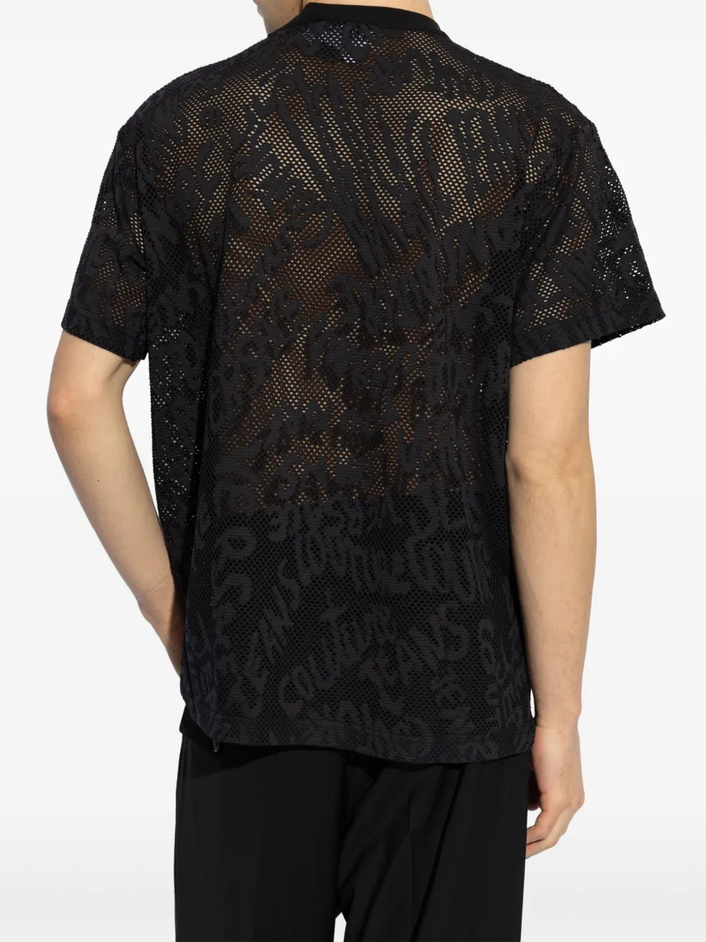 Versace Jeans Couture T-shirt met ronde hals Zwart