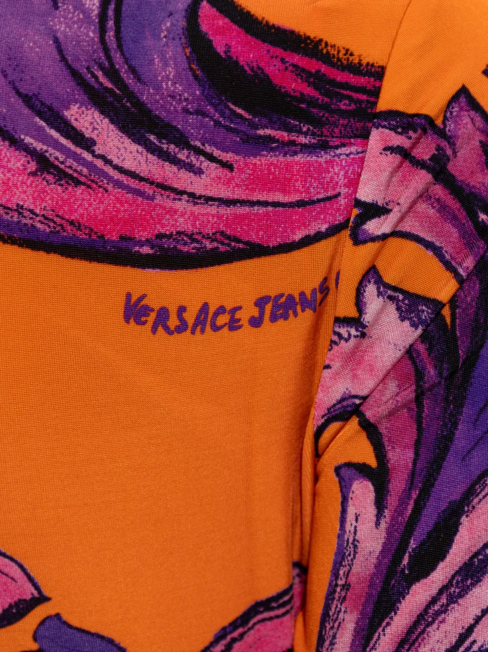 Versace Jeans Couture Barocco Outline jurk Oranje