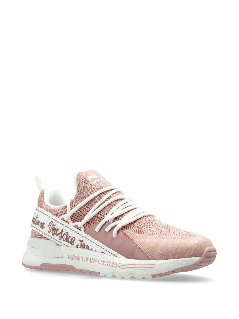 Versace Jeans Couture Sneakers met logoprint - Roze