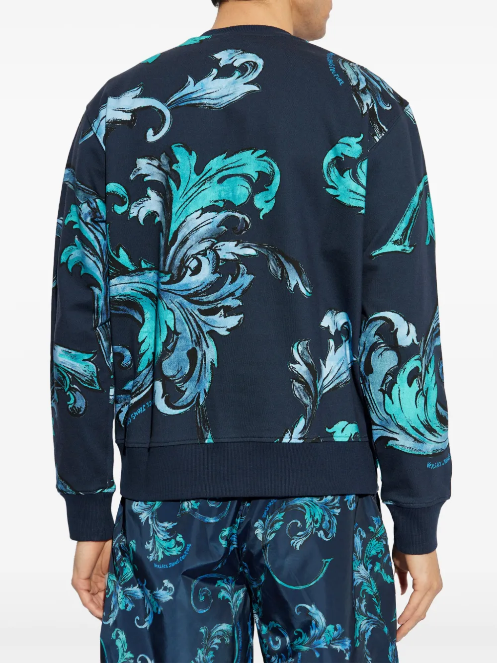 VERSACE JEANS COUTURE BAROCCO-PRINT SWEATSHIRT