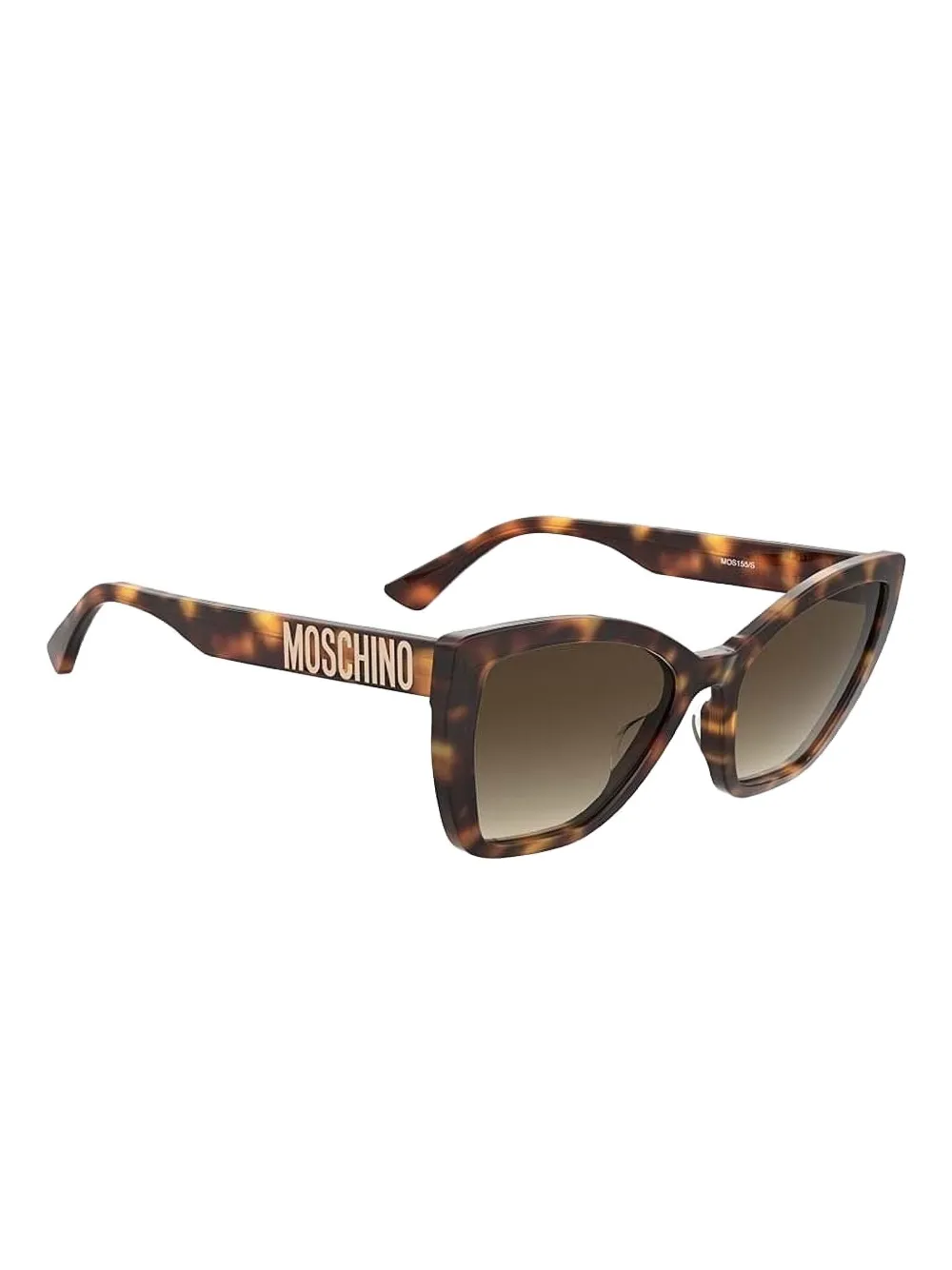 Moschino Eyewear Zonnebril met cat-eye montuur Bruin