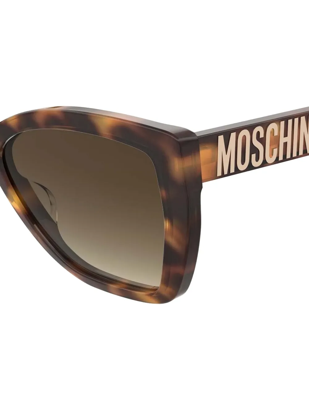 Moschino Eyewear Zonnebril met cat-eye montuur Bruin