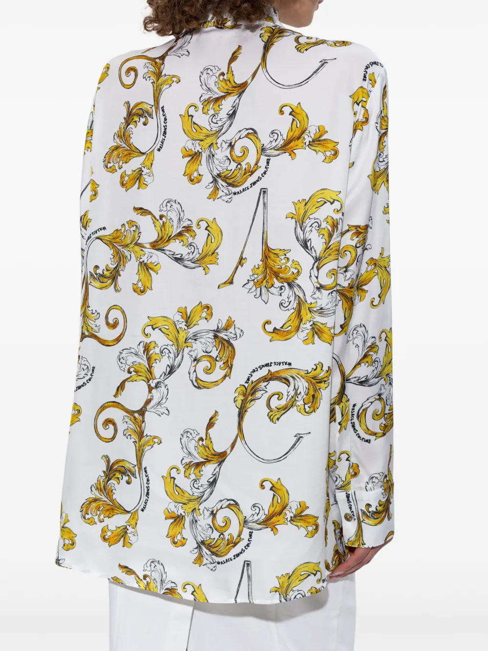 Versace Jeans Couture Outline Barocco blouse Wit