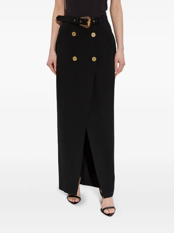 Versace Jeans Couture バロックバックル スカート | ブラック