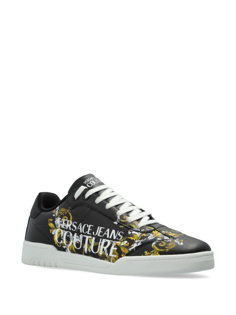 Versace Jeans Couture Sneakers met borduurwerk - Zwart