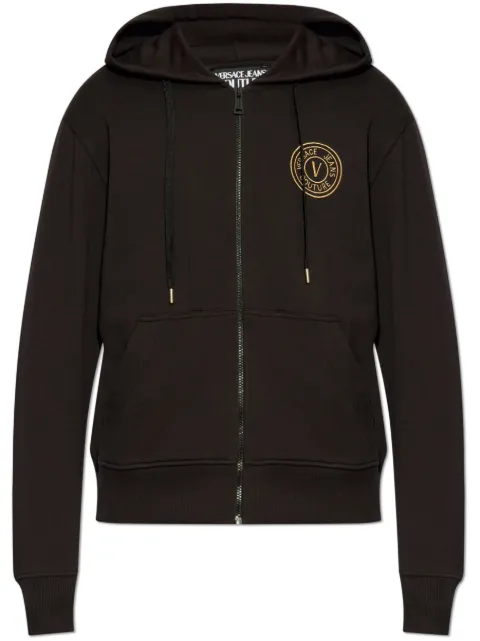 Versace Jeans Couture logo-embroidered hoodie