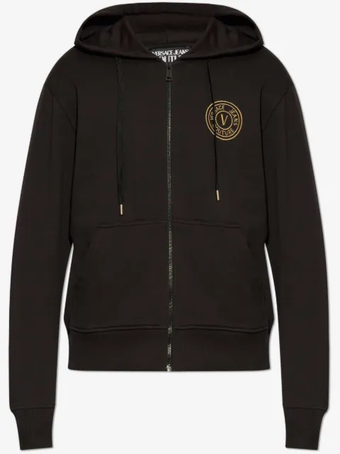 Versace Jeans Couture logo-embroidered hoodie