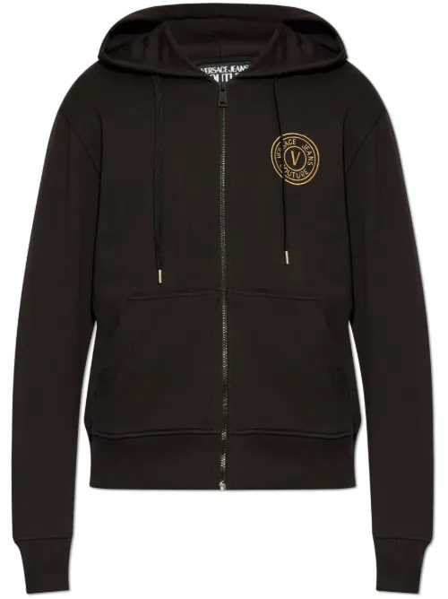 Hoodie à logo brodé - Versace Jeans Couture - Modalova