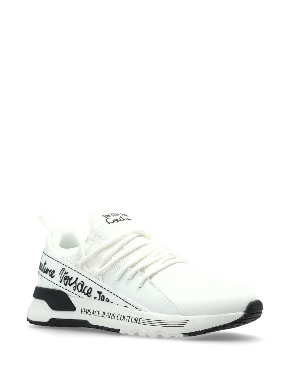 Versace Jeans Couture Sneakers met logoprint - Wit