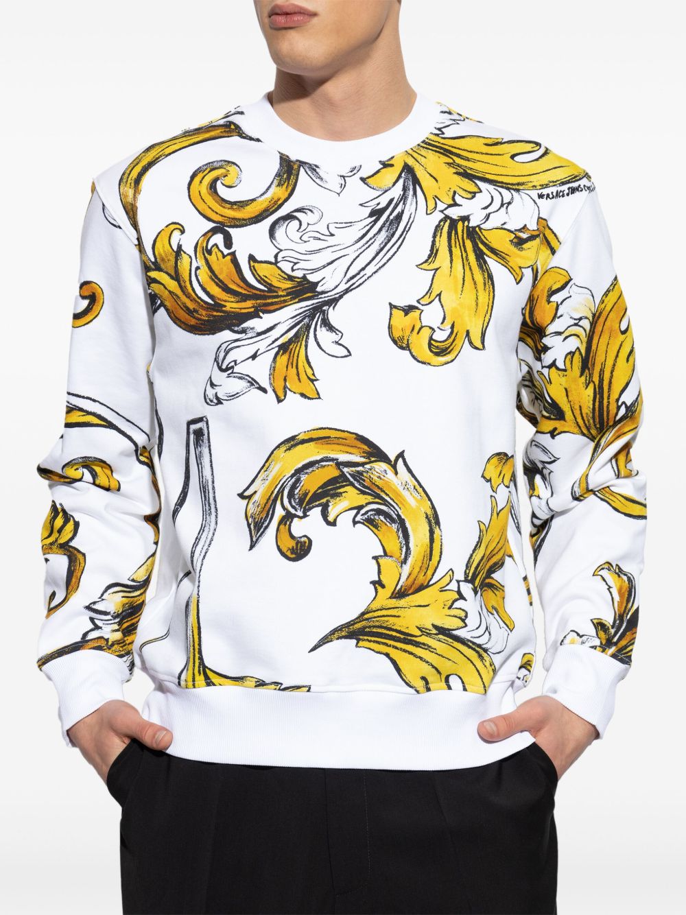 Versace Jeans Couture Barocco-print sweatshirt - Wit