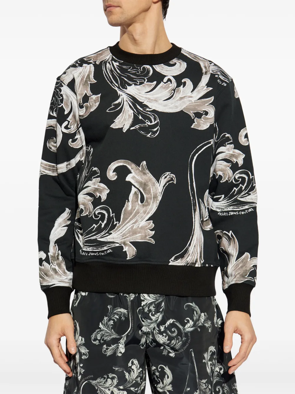 VERSACE JEANS COUTURE OUTLINE BAROCCO SWEATSHIRT