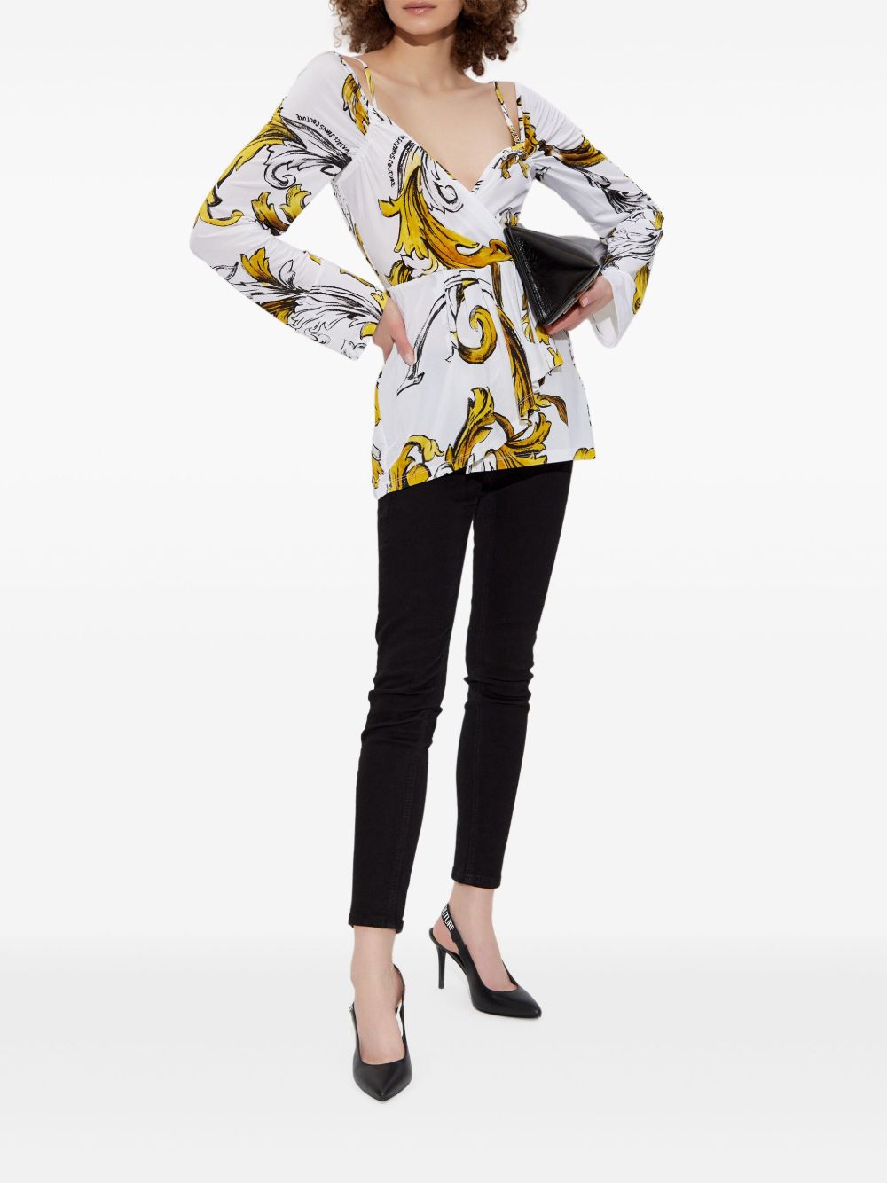 Versace Jeans Couture Barocco blouse - Wit