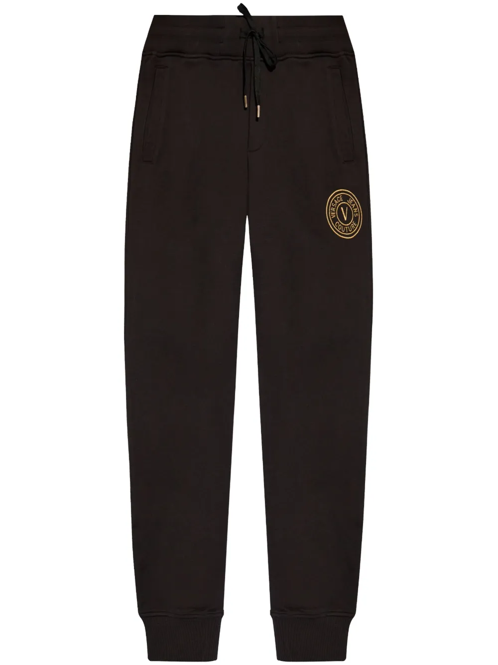 Versace Jeans Couture Trainingsbroek met V-embleem Zwart