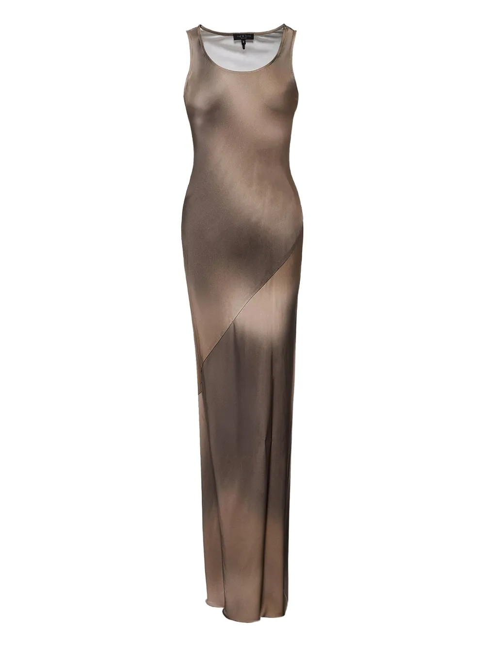 rag & bone tie-dye maxi dress - ブラウン rag & bone tie-dye maxi dress - ブラウン