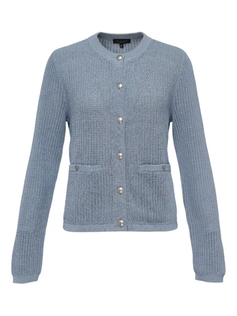 rag & bone button-detailed open-knit cardigan