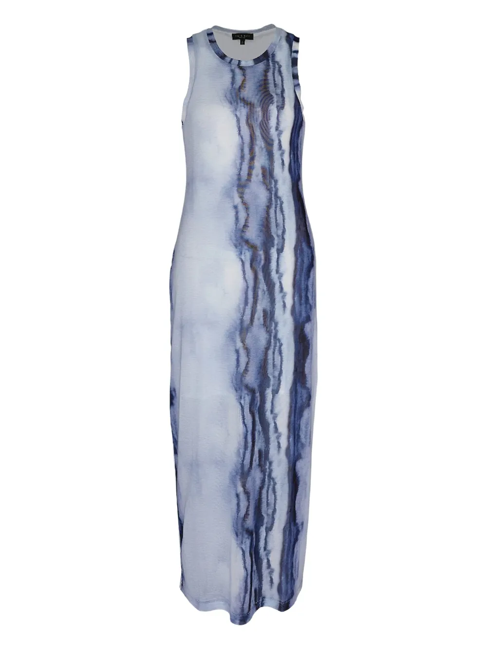 rag & bone tie-dye maxi dress - ブルー rag & bone tie-dye maxi dress - ブルー